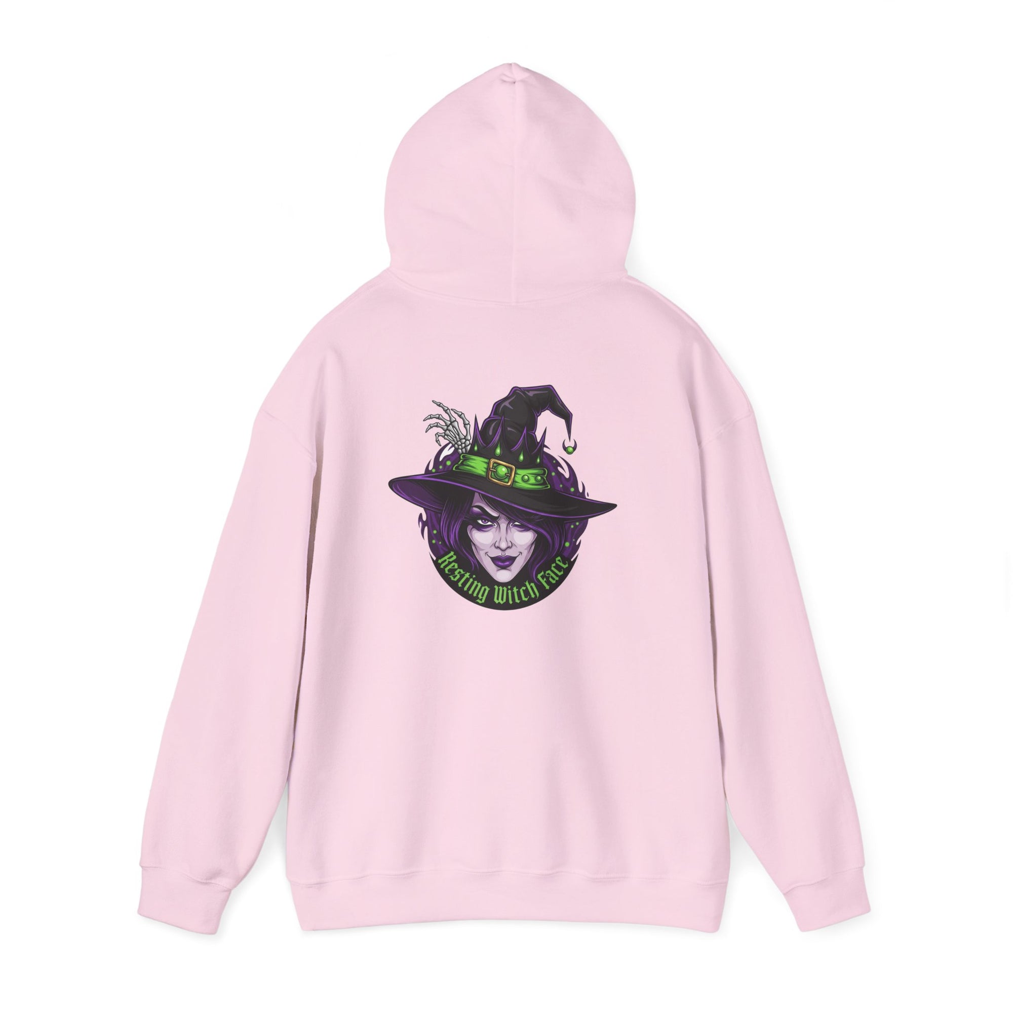 Resting Witch Face Halloween Hoodie – Funny Witch Graphic - Atlas Briefly
