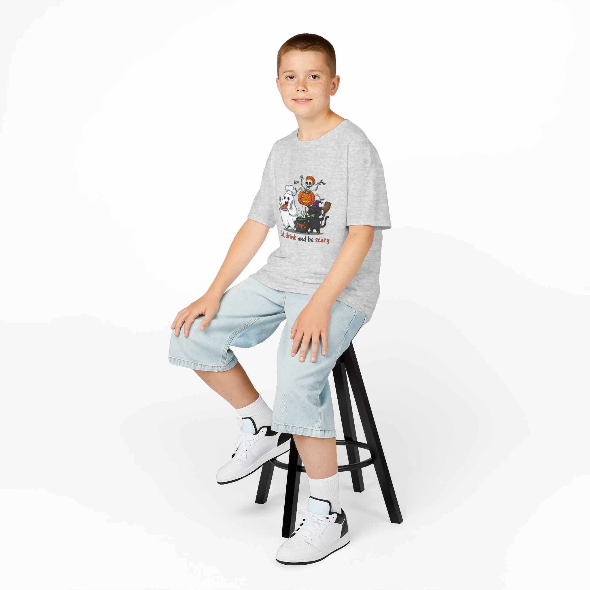 Eat Drink and Be Scary T-Shirt for kids - Atlas Briefly