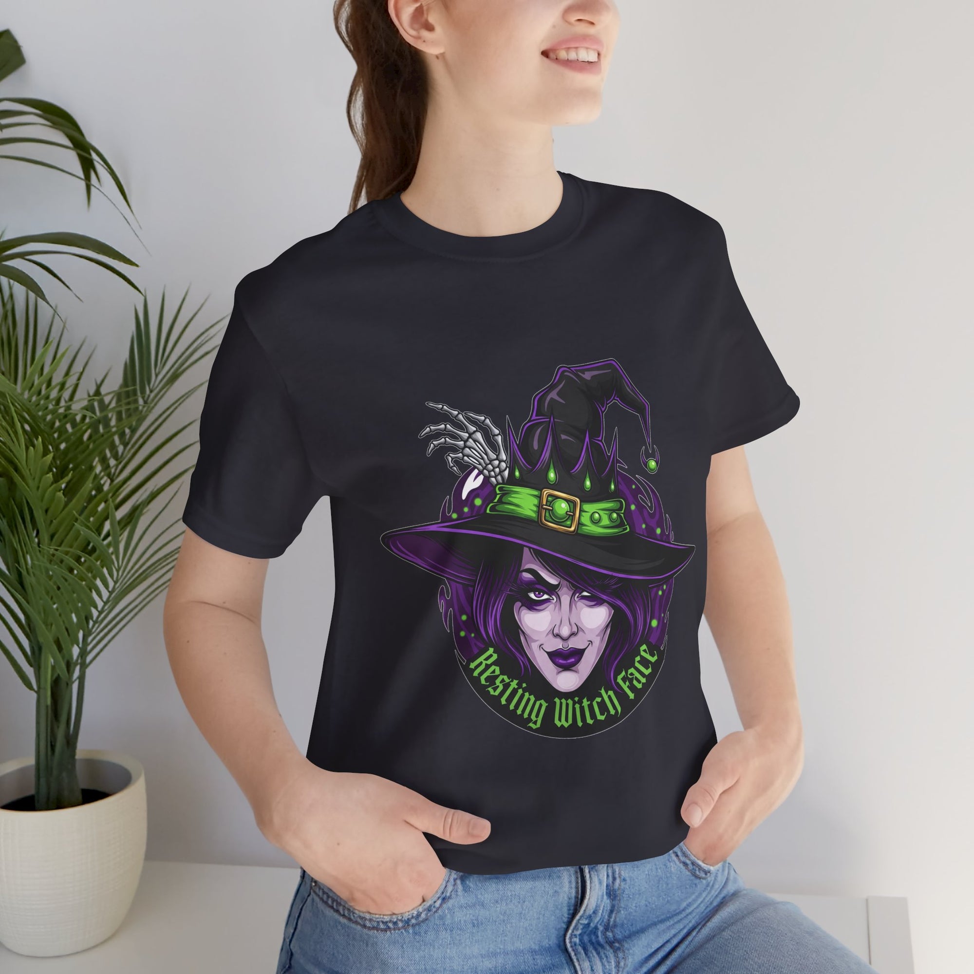Resting Witch Face Halloween T-Shirt - Funny Witch Tee for Women & Men | Halloween Graphic Shirt - Atlas Briefly