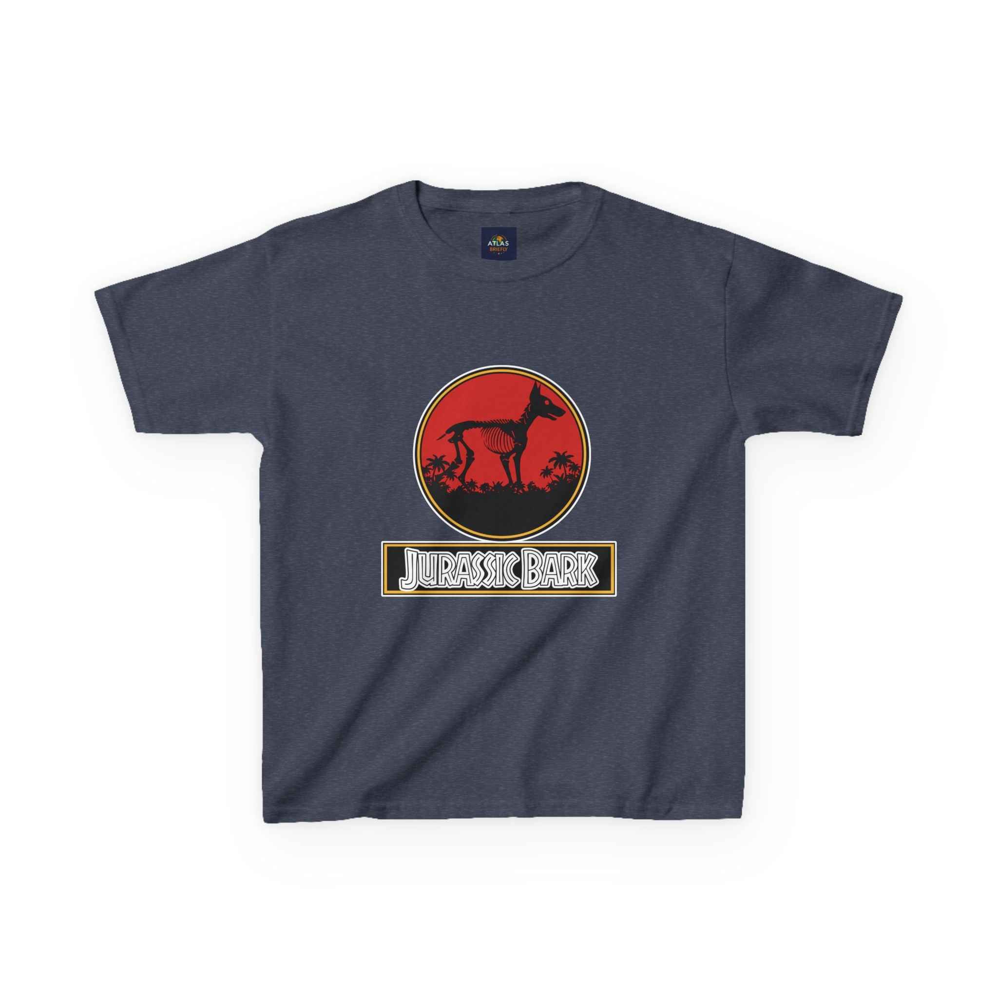 Kids Doberman Jurassic Bark T-Shirt | Fun Dog Tee for Kids - Atlas Briefly