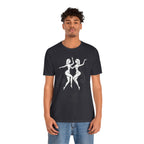 Gemini Zodiac Tee - Minimalistic Black and White Unisex Design