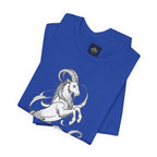 Capricorn Zodiac Tee - Unisex Minimalist Horoscope Shirt in Black and White