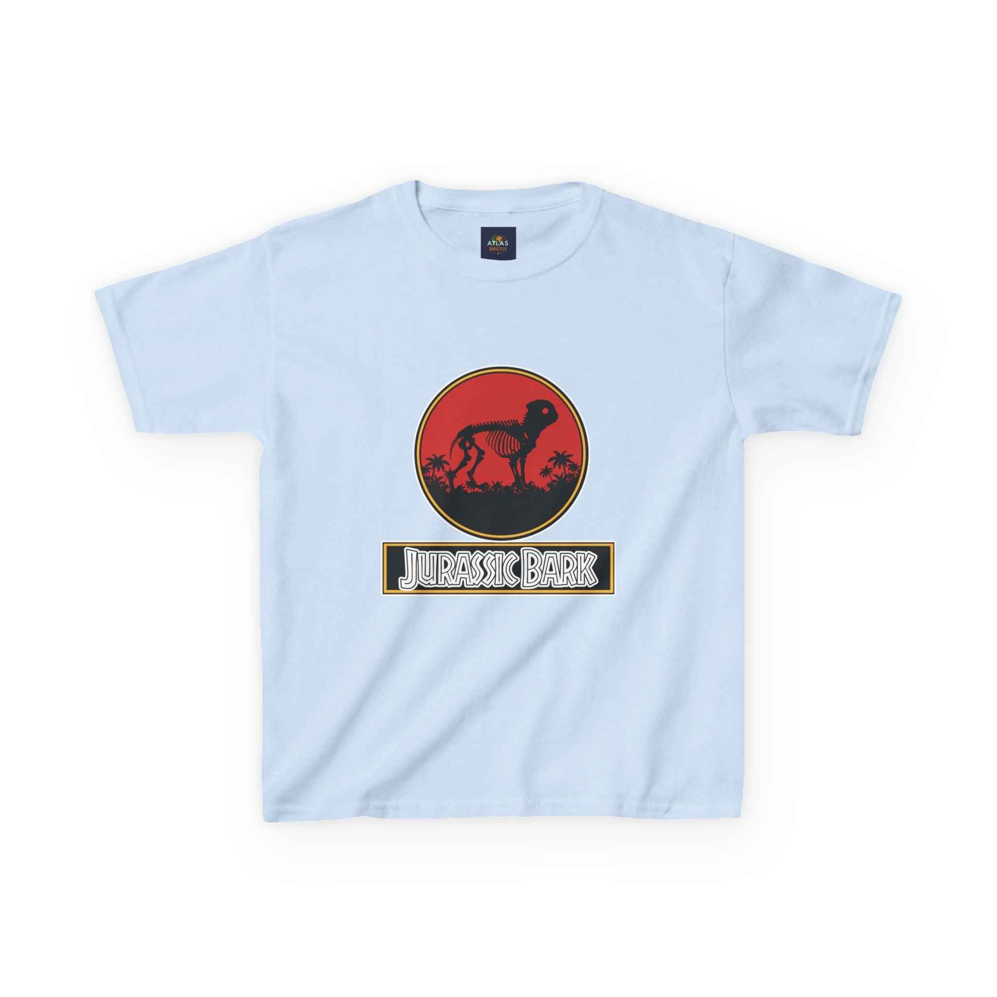 Kids Pug Jurassic Bark T-Shirt - Fun Dog & Dinosaur Tee for Kids with Worldwide Shipping - Atlas Briefly