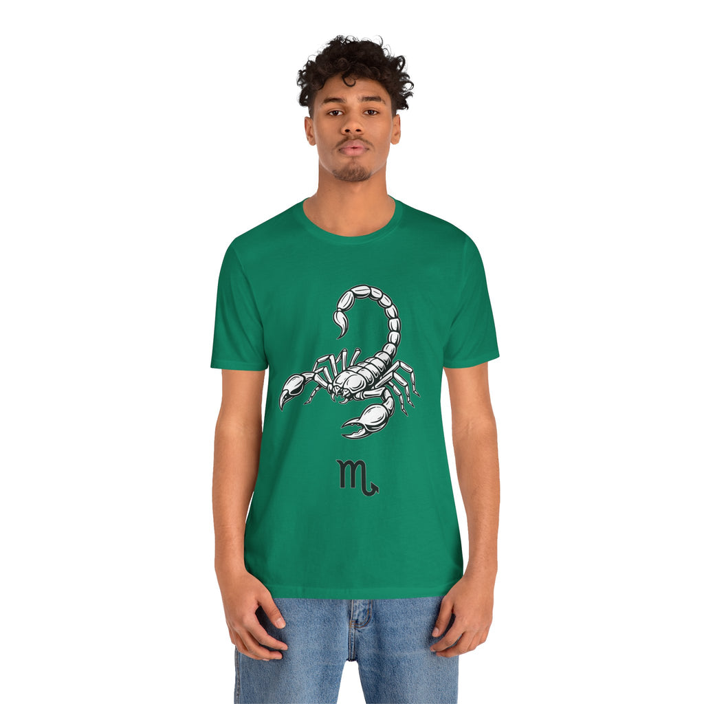 Scorpio Zodiac Tee - Unisex Minimalist Black and White Design
