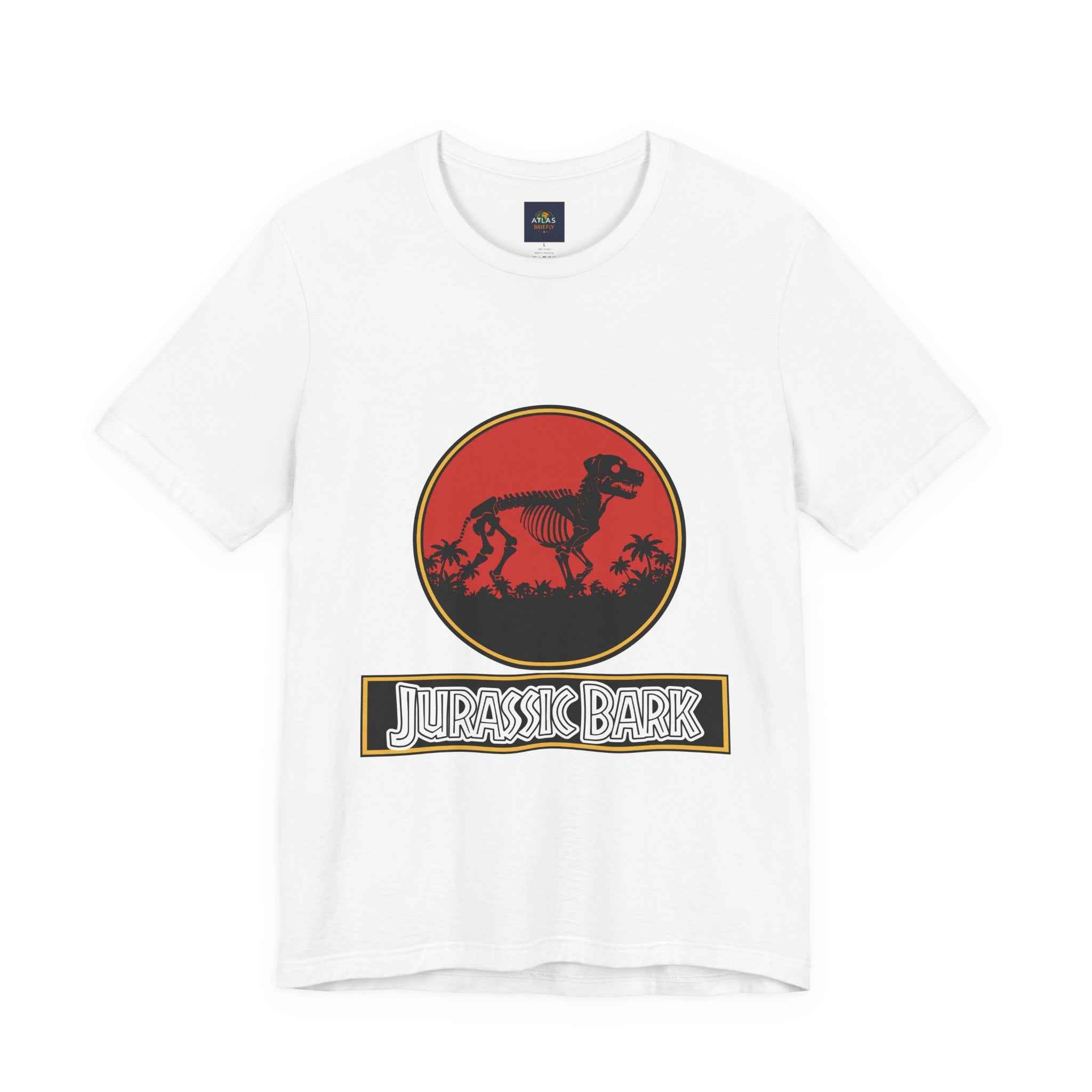 Rottweiler Dog T-Shirt - Jurassic Bark Design for Dog Lovers - Atlas Briefly