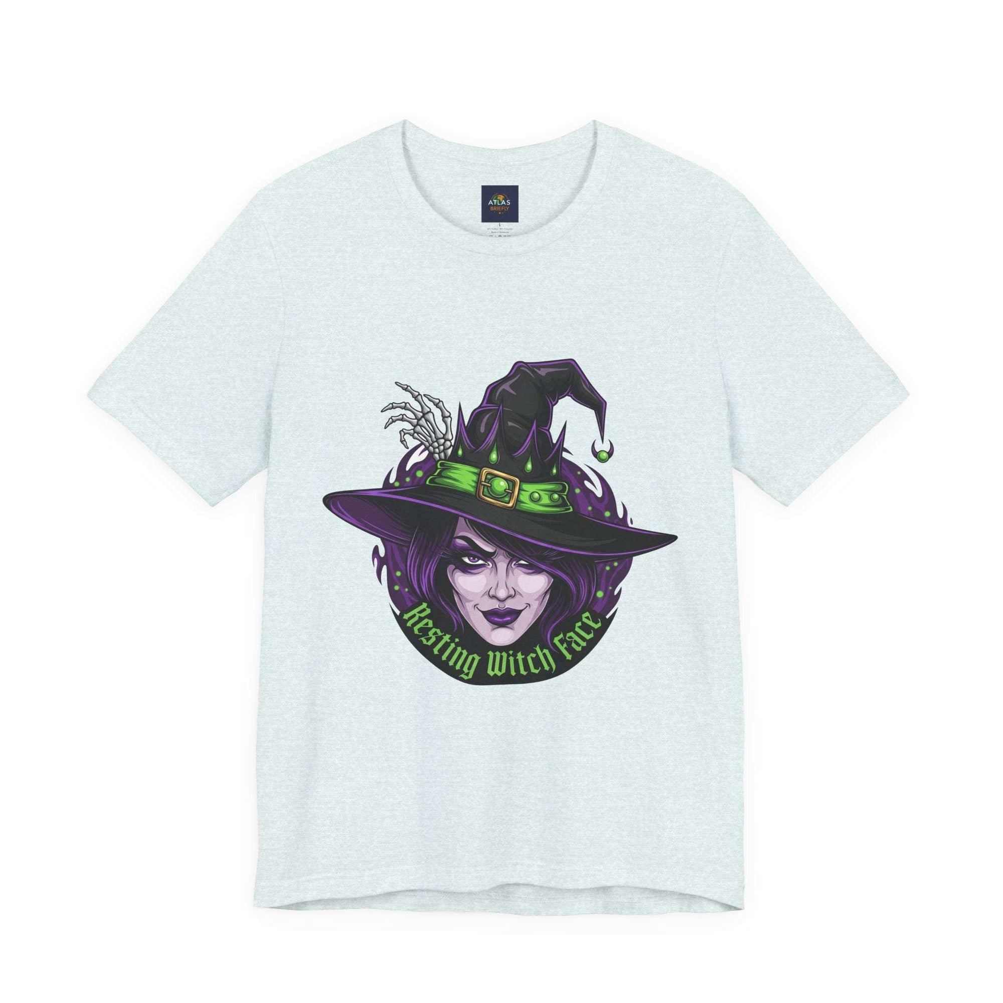 Resting Witch Face Halloween T-Shirt - Funny Witch Tee for Women & Men | Halloween Graphic Shirt - Atlas Briefly