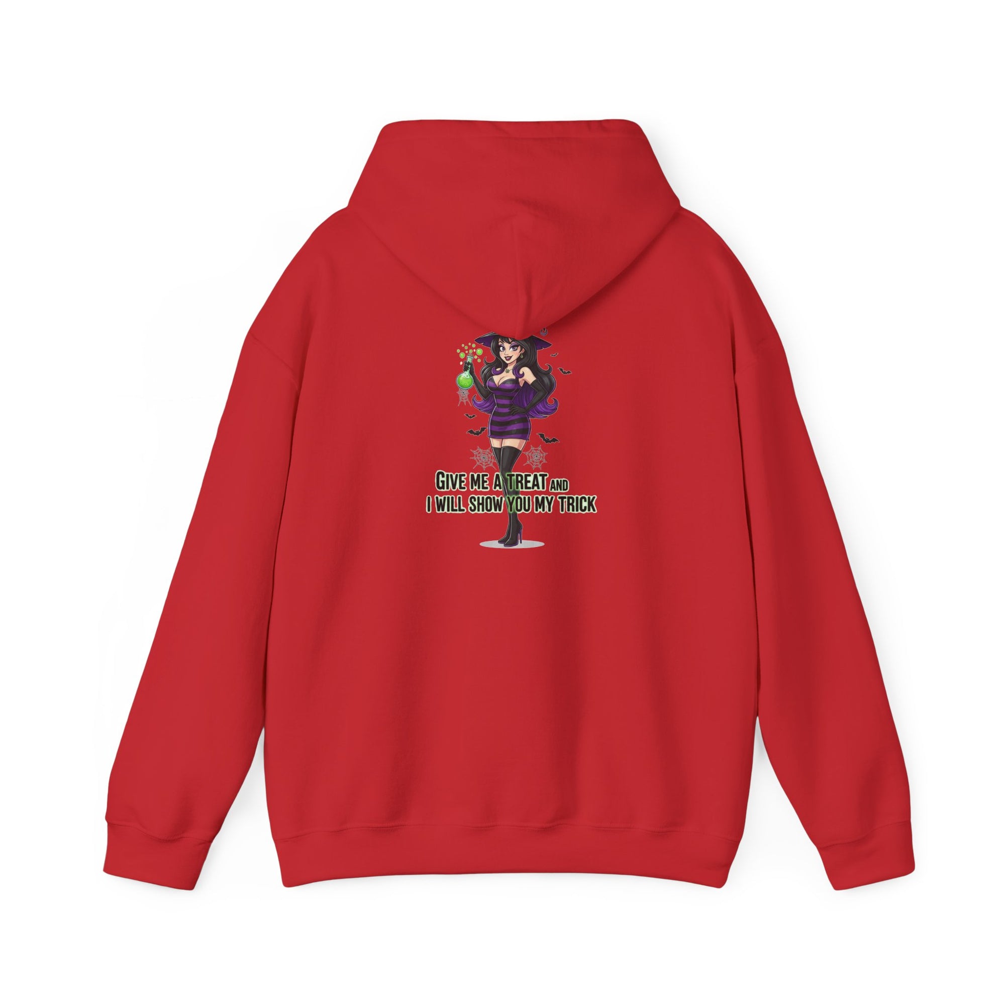 Sexy Witch Halloween Hoodie - Flirty Witch Costume Sweatshirt | Trick or Treat Halloween Apparel - Atlas Briefly