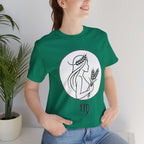 Virgo Zodiac Tee - Minimalist Black and White Unisex T-Shirt