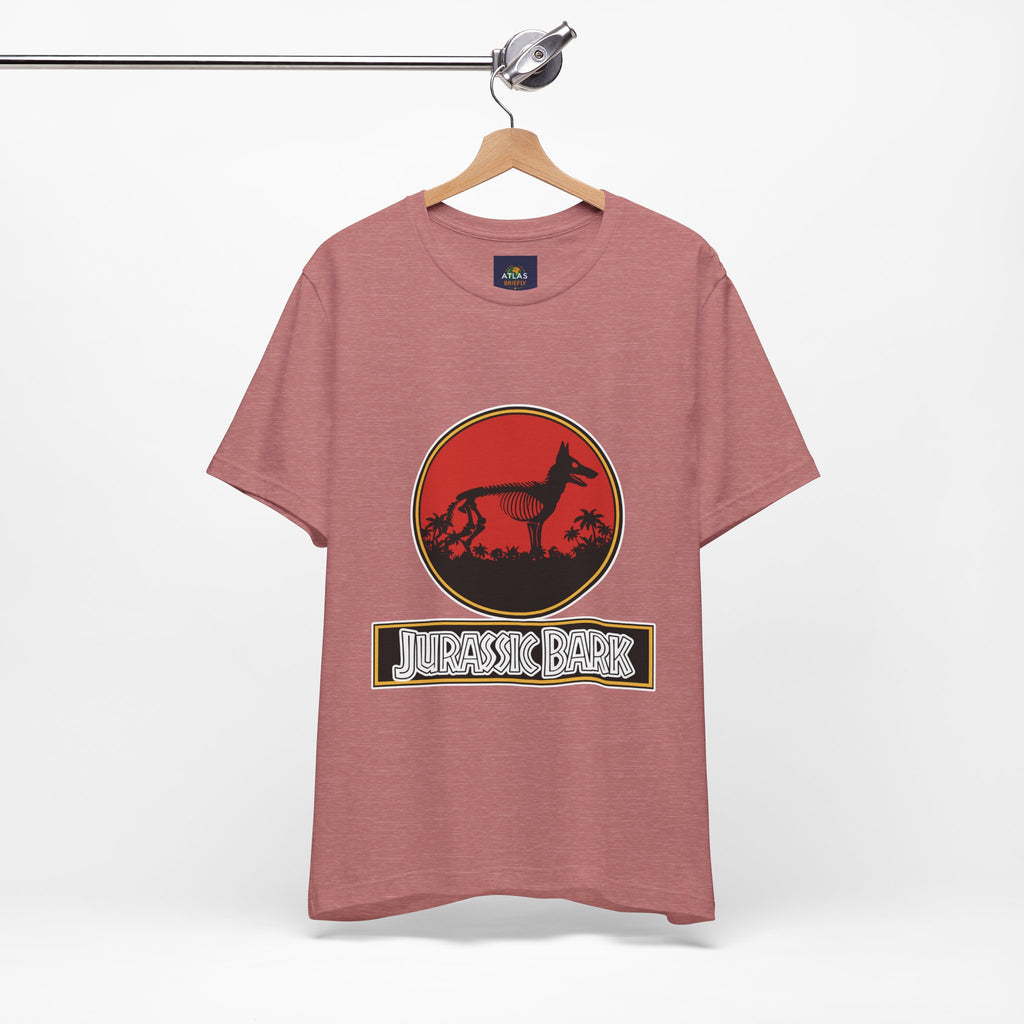 German Shepherd T-Shirt - Jurassic Bark Design | Unique Dog Lover Gift & Worldwide Shipping - Atlas Briefly