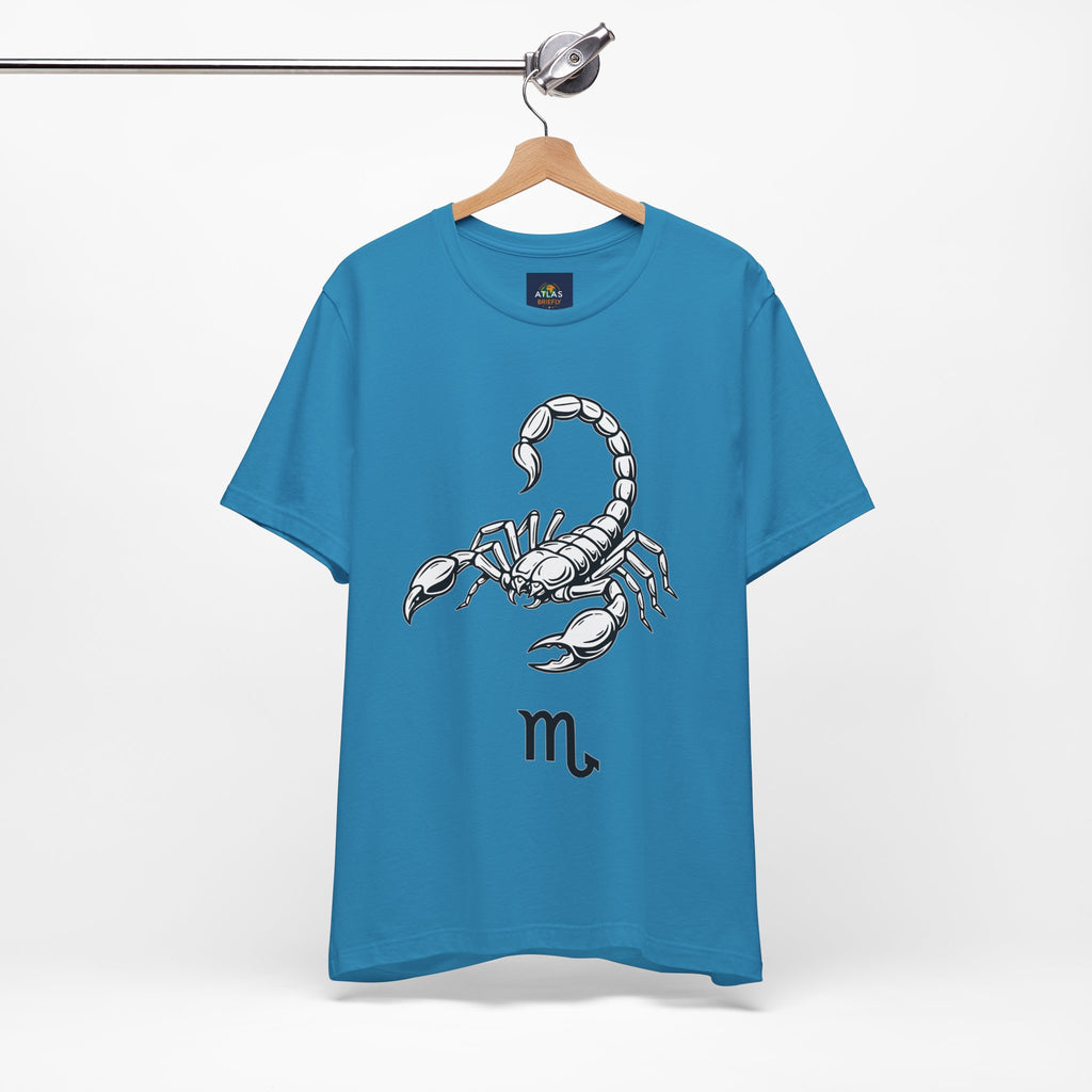 Scorpio Zodiac Tee - Unisex Minimalist Black and White Design