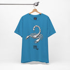 Scorpio Zodiac Tee - Unisex Minimalist Black and White Design