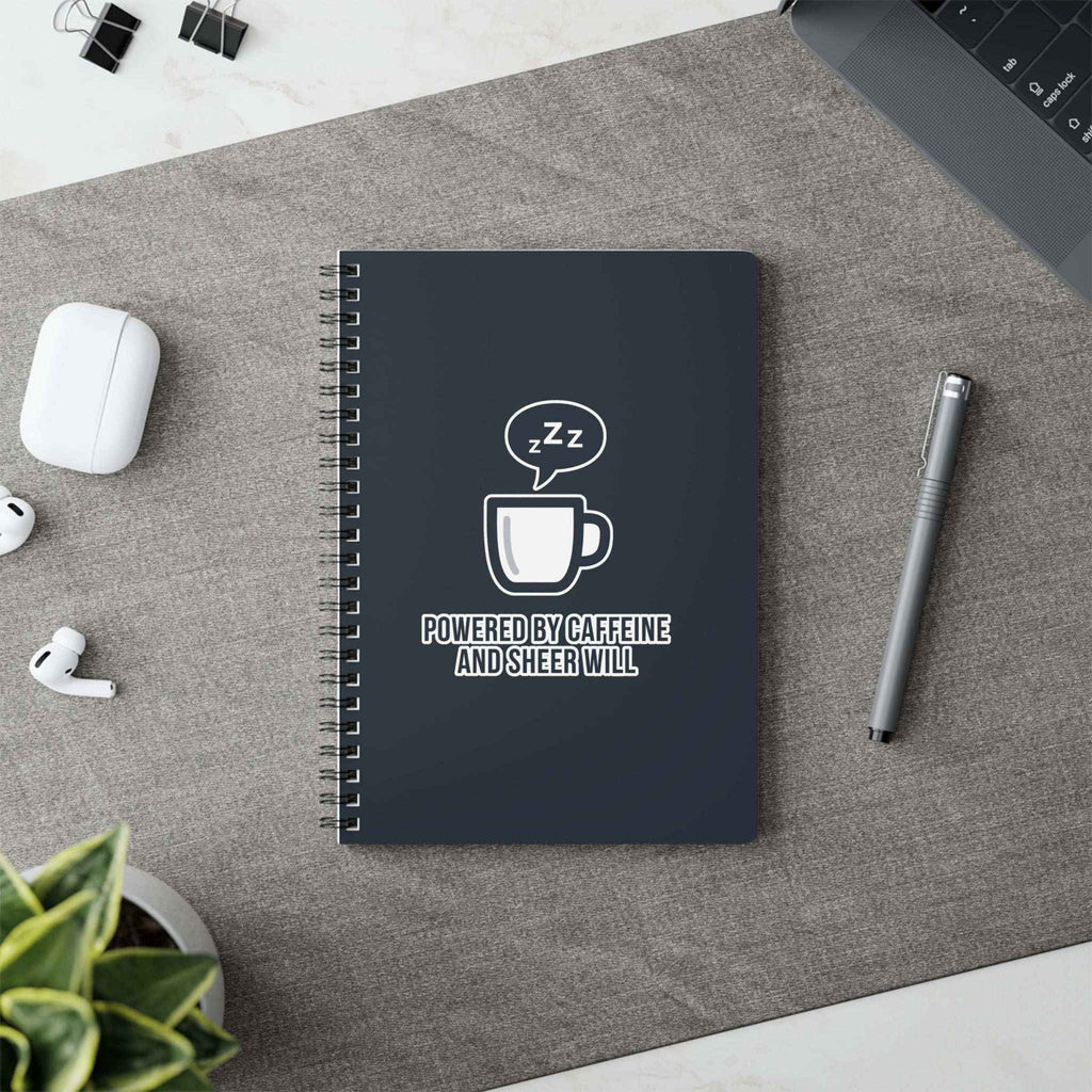 Powered by Caffeine Notebook - Coffee Notes - EU Version - Atlas Briefly