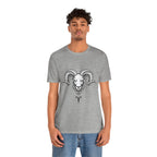 Aries Horoscope Tee - Unisex Black and White Minimal Design