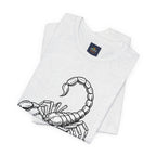 Scorpio Zodiac Tee - Unisex Minimalist Black and White Design