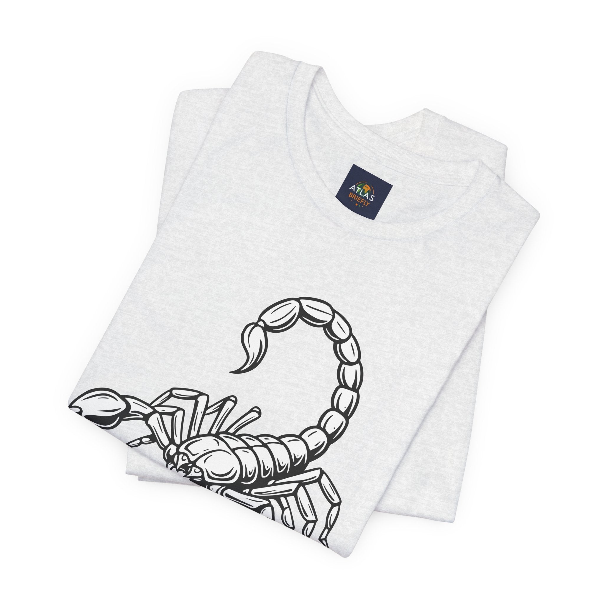 Scorpio Zodiac Tee - Unisex Minimalist Black and White Design