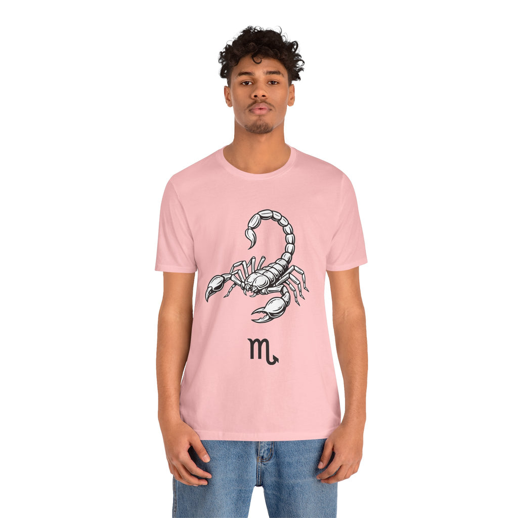 Scorpio Zodiac Tee - Unisex Minimalist Black and White Design