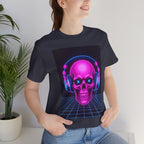 Neon Skull Synthwave Tee - Atlas Briefly