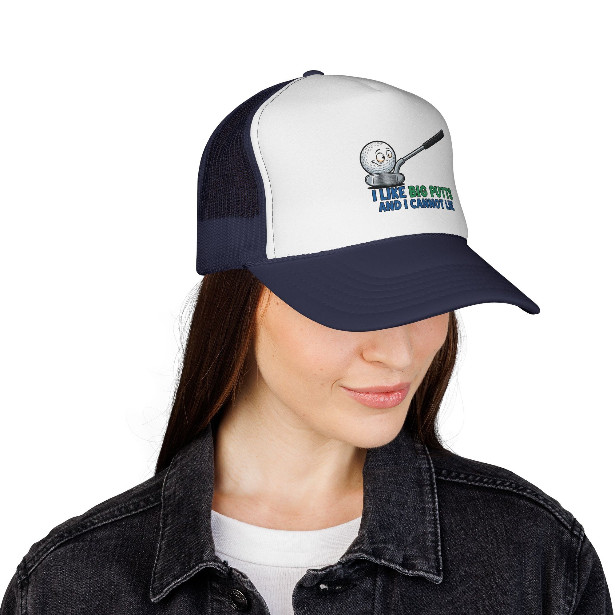 I Like Big Putts Golf Trucker Cap - Funny Golf Hat | Hilarious Golfer Gift - Atlas Briefly