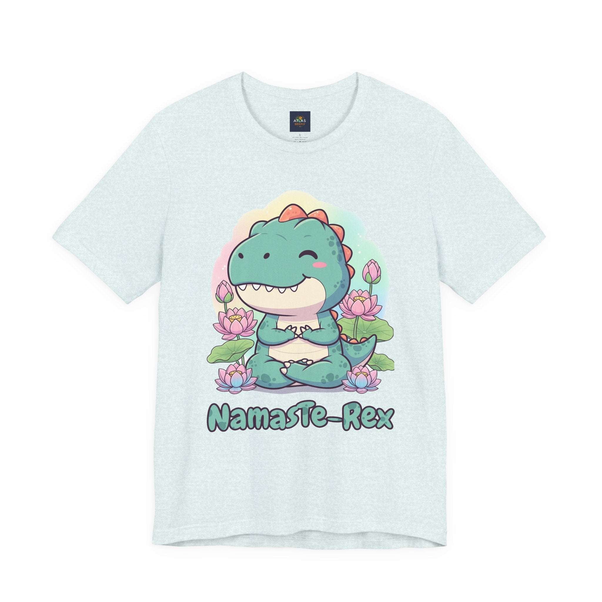 NamasTe-Rex T-Shirt - Yoga Dinosaur Tee - Atlas Briefly