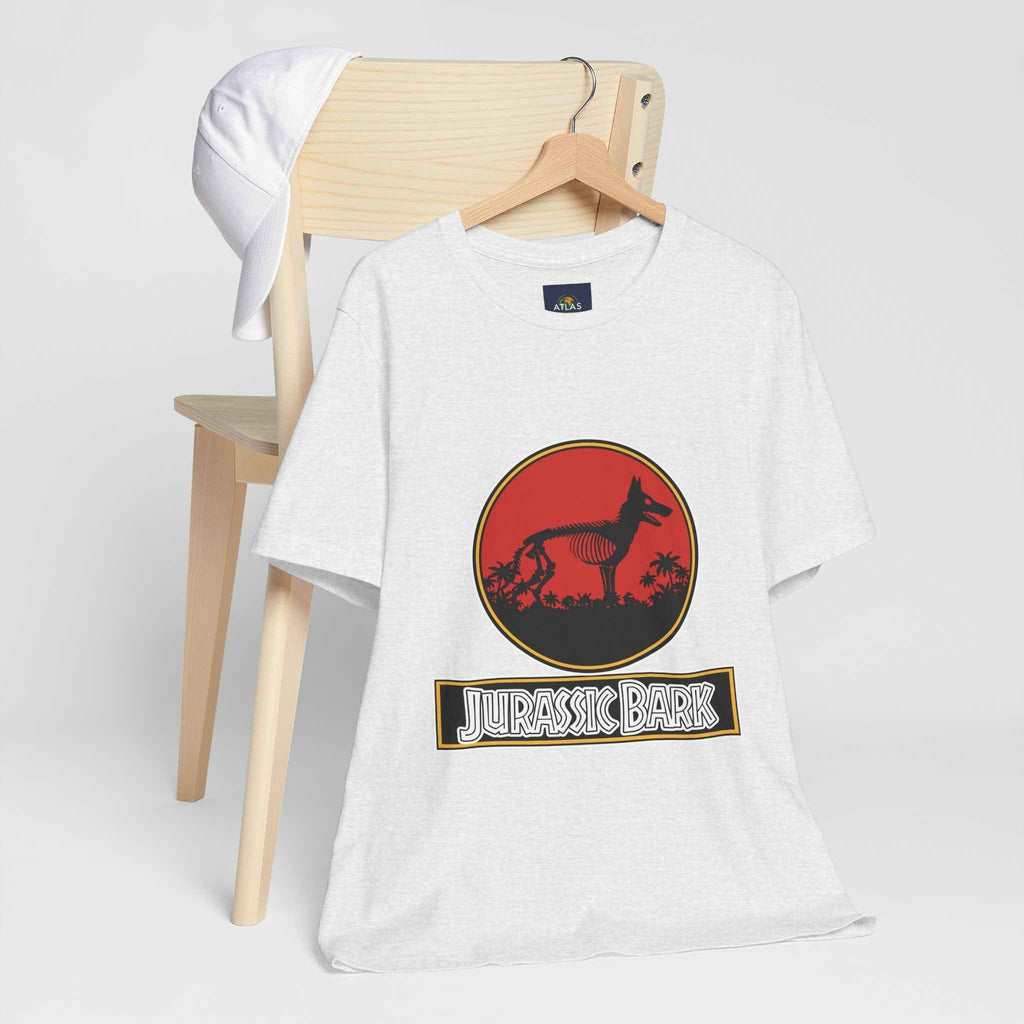 German Shepherd T-Shirt - Jurassic Bark Design | Unique Dog Lover Gift & Worldwide Shipping - Atlas Briefly