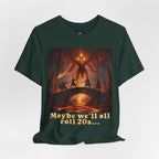 D&D Fantasy T-Shirt - Roll a Natural 20 Dungeon Master RPG Unisex Tee
