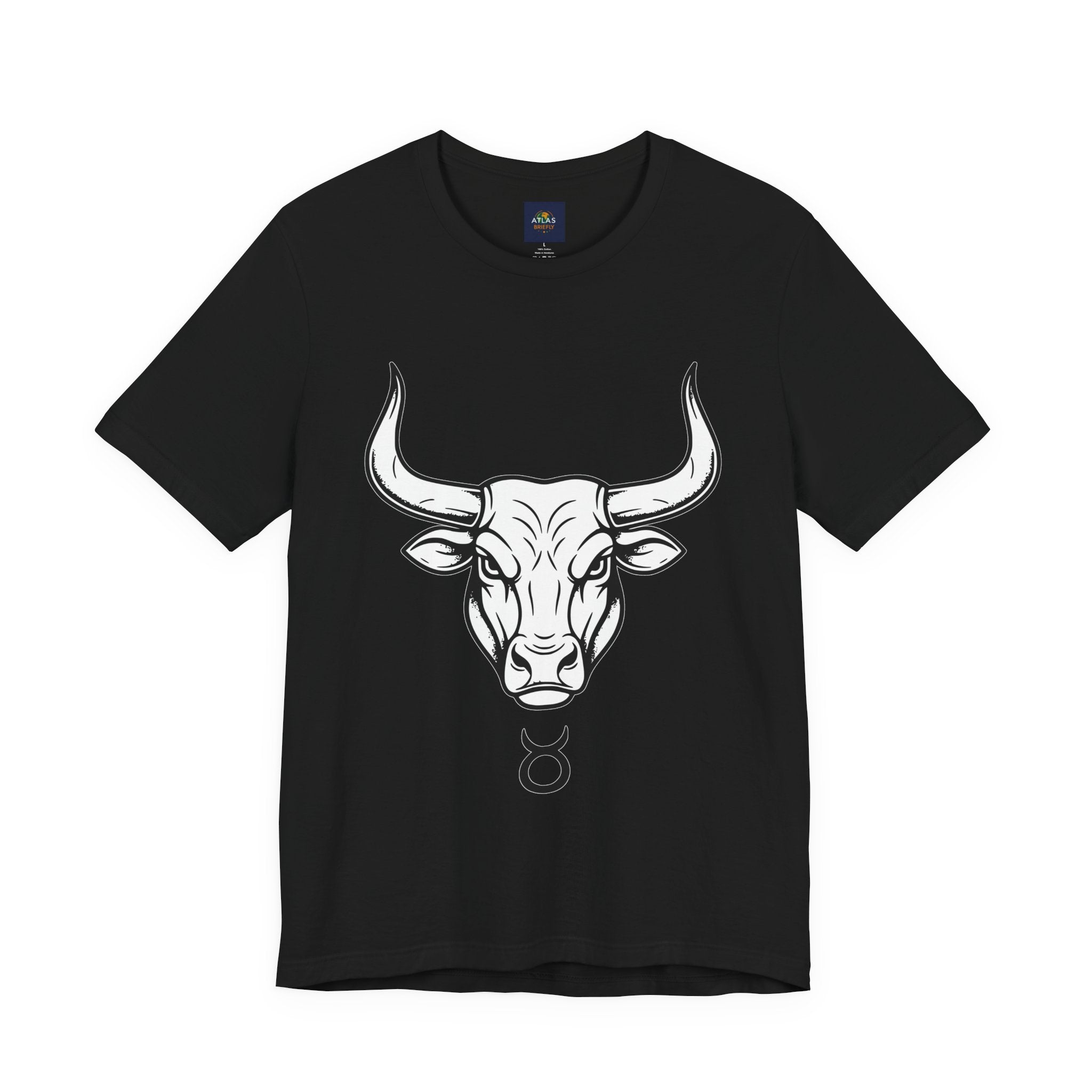 Taurus Zodiac T-Shirt - Minimalist Black and White Unisex T-Shirt