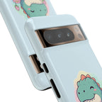 NamasTe-Rex Meditating Dinosaur Phone Case - Funny Yoga T-Rex Mobile Cover | Zen Tech Gift - Atlas Briefly