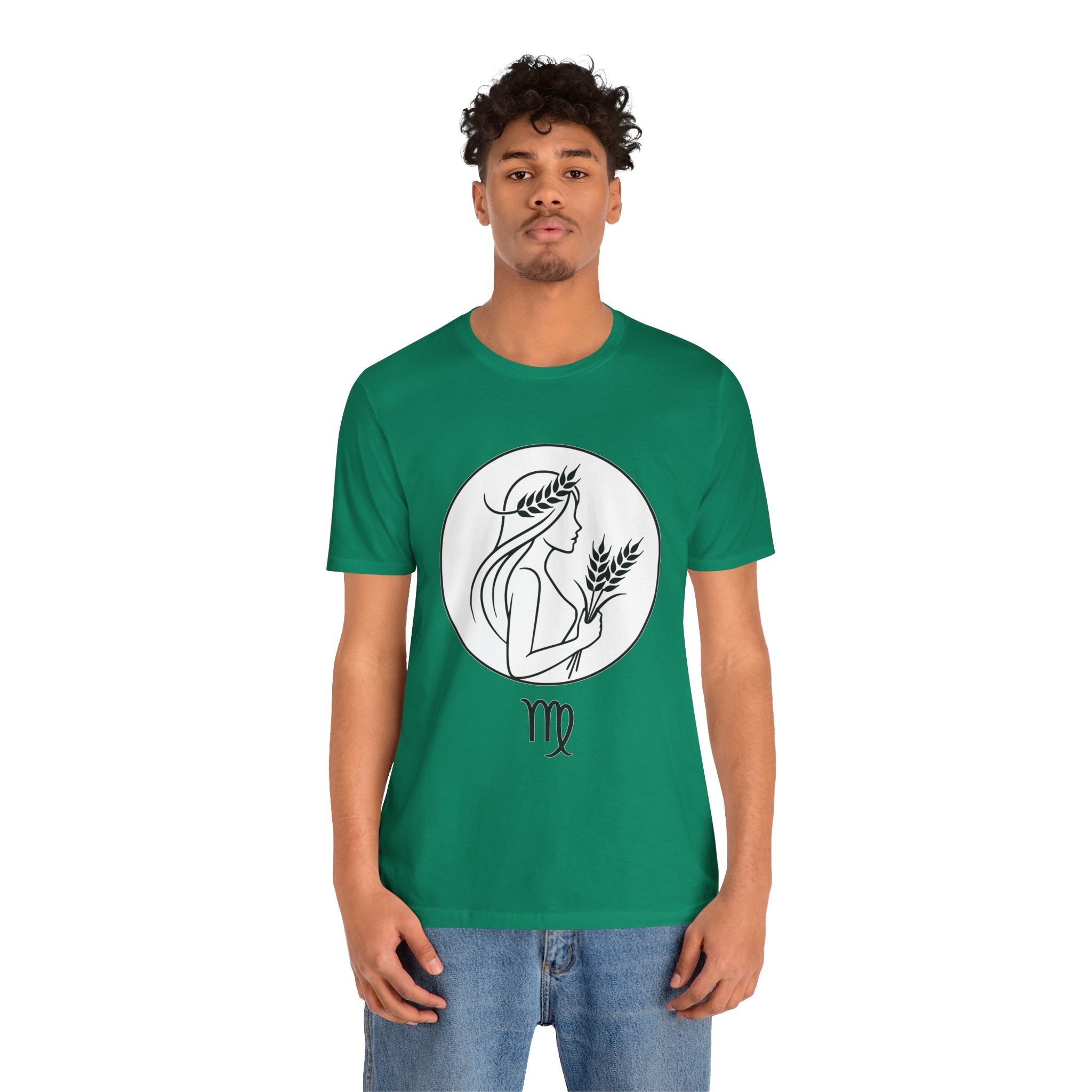 Virgo Zodiac Tee - Minimalist Black and White Unisex T-Shirt