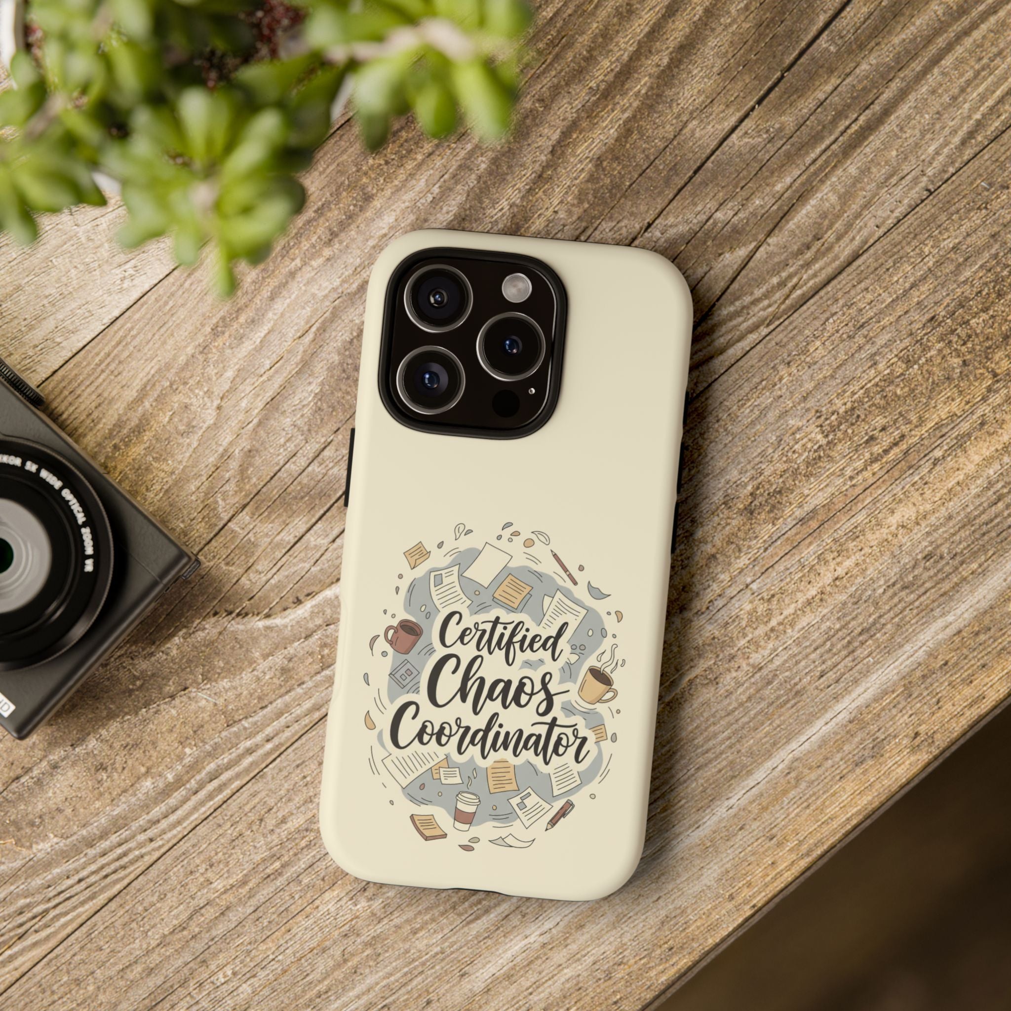 Certified Chaos Coordinator Phone Case - Funny Mom Teacher Mobile Cover | Organized Chaos Gift - Atlas Briefly