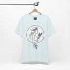 Virgo Zodiac Tee - Minimalist Black and White Unisex T-Shirt