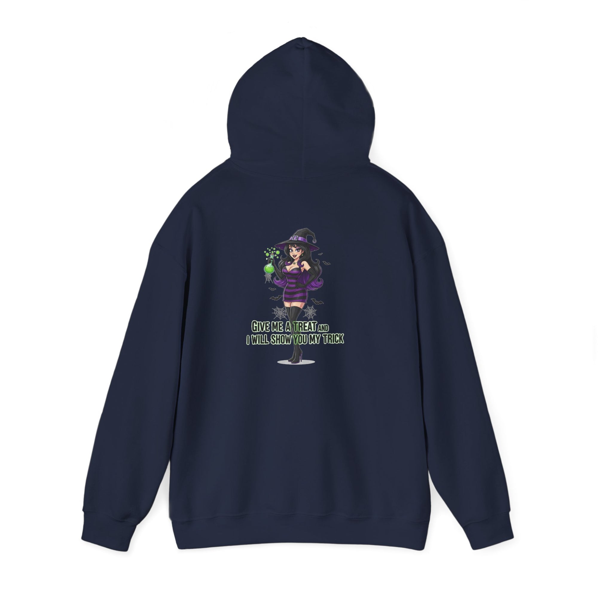 Sexy Witch Halloween Hoodie - Flirty Witch Costume Sweatshirt | Trick or Treat Halloween Apparel - Atlas Briefly