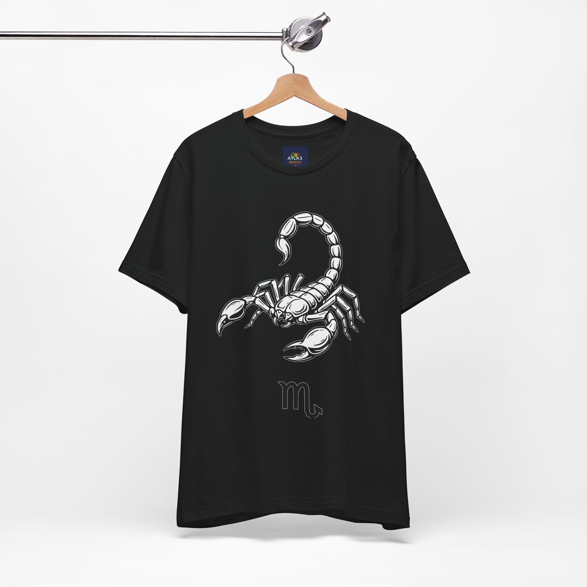 Scorpio Zodiac Tee - Unisex Minimalist Black and White Design