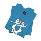 Gemini Zodiac Tee - Minimalistic Black and White Unisex Design