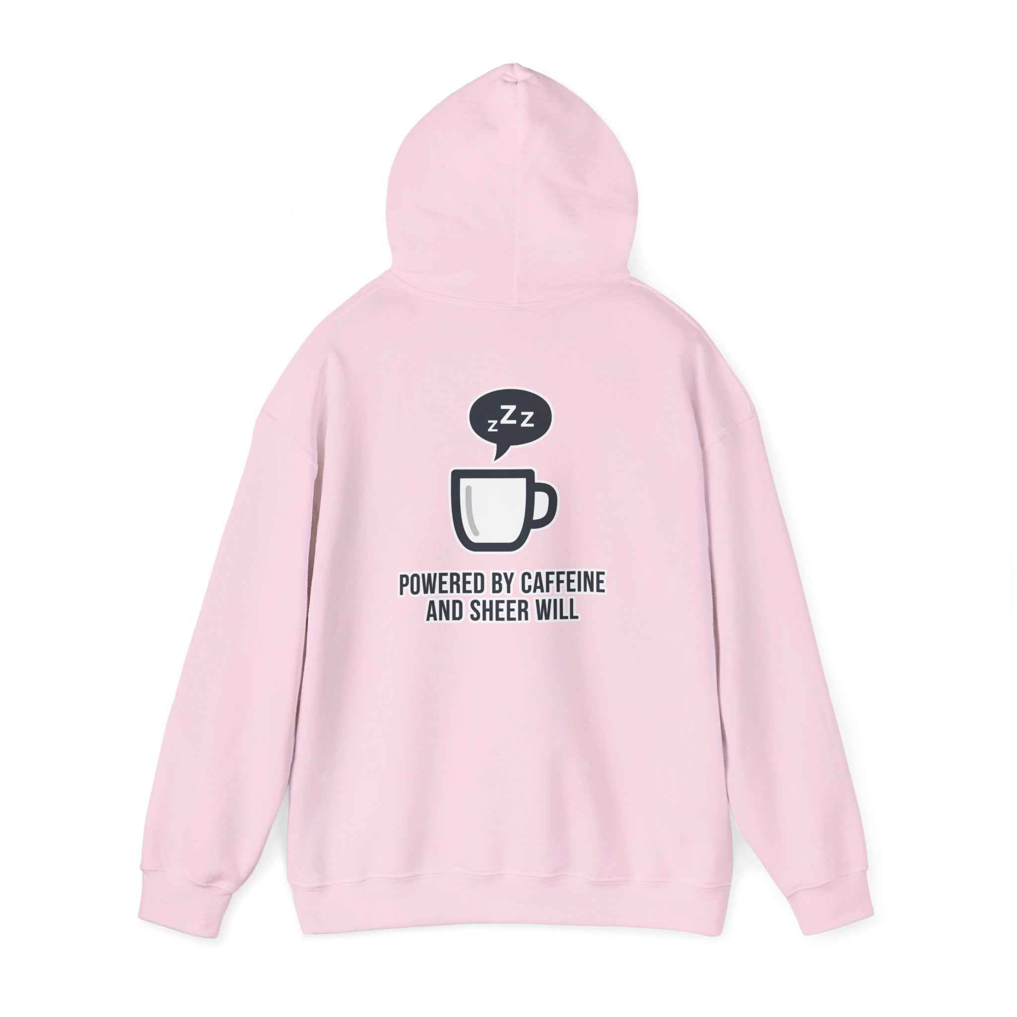 Powered by Caffeine Sweatshirt - Minimalist Coffee Hooded Sweatshirt - Atlas Briefly