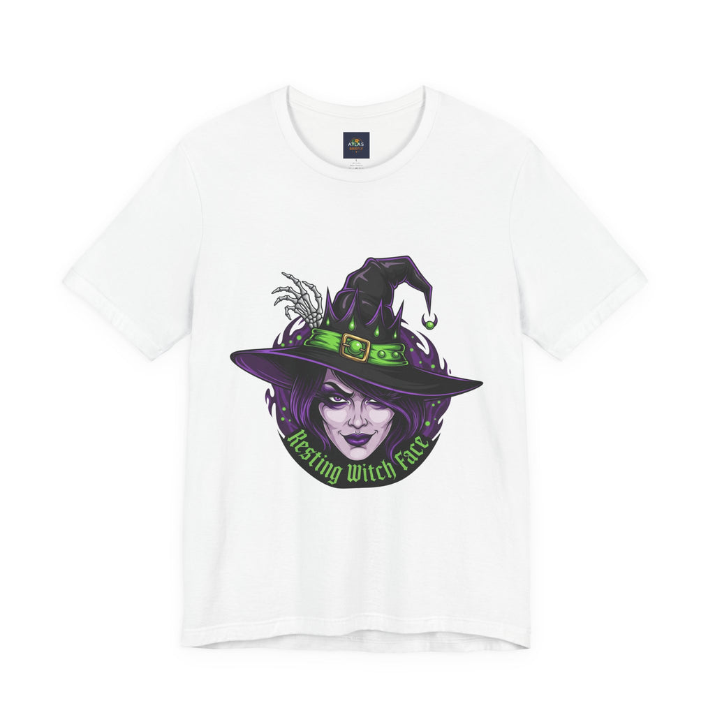 Resting Witch Face Halloween T-Shirt - Funny Witch Tee for Women & Men | Halloween Graphic Shirt - Atlas Briefly
