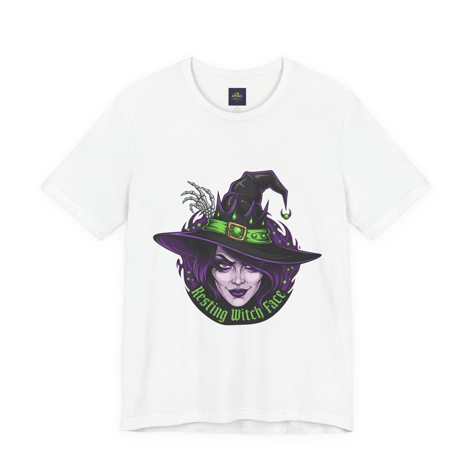 Resting Witch Face Halloween T-Shirt - Funny Witch Tee for Women & Men | Halloween Graphic Shirt - Atlas Briefly