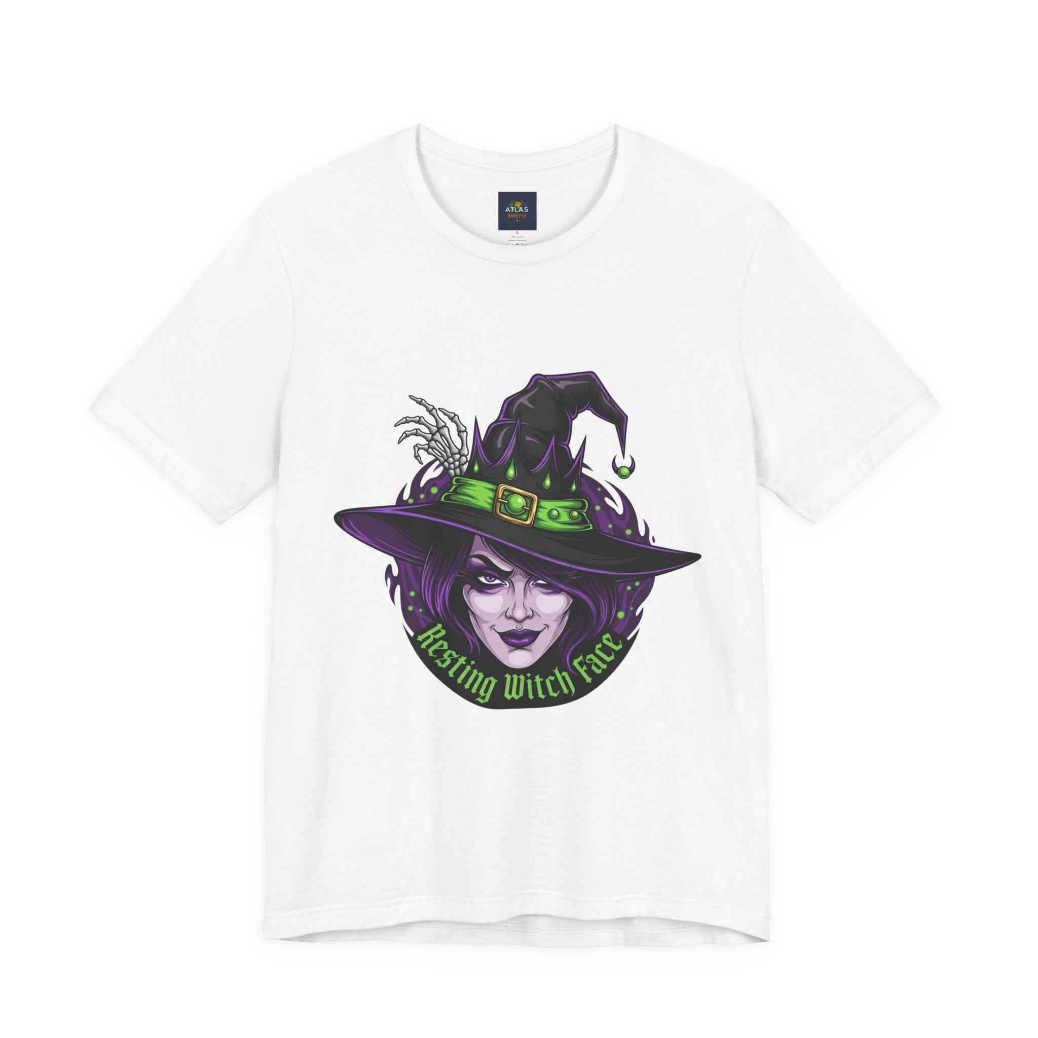 Resting Witch Face T-Shirt - Funny Halloween Witch Tee - Atlas Briefly