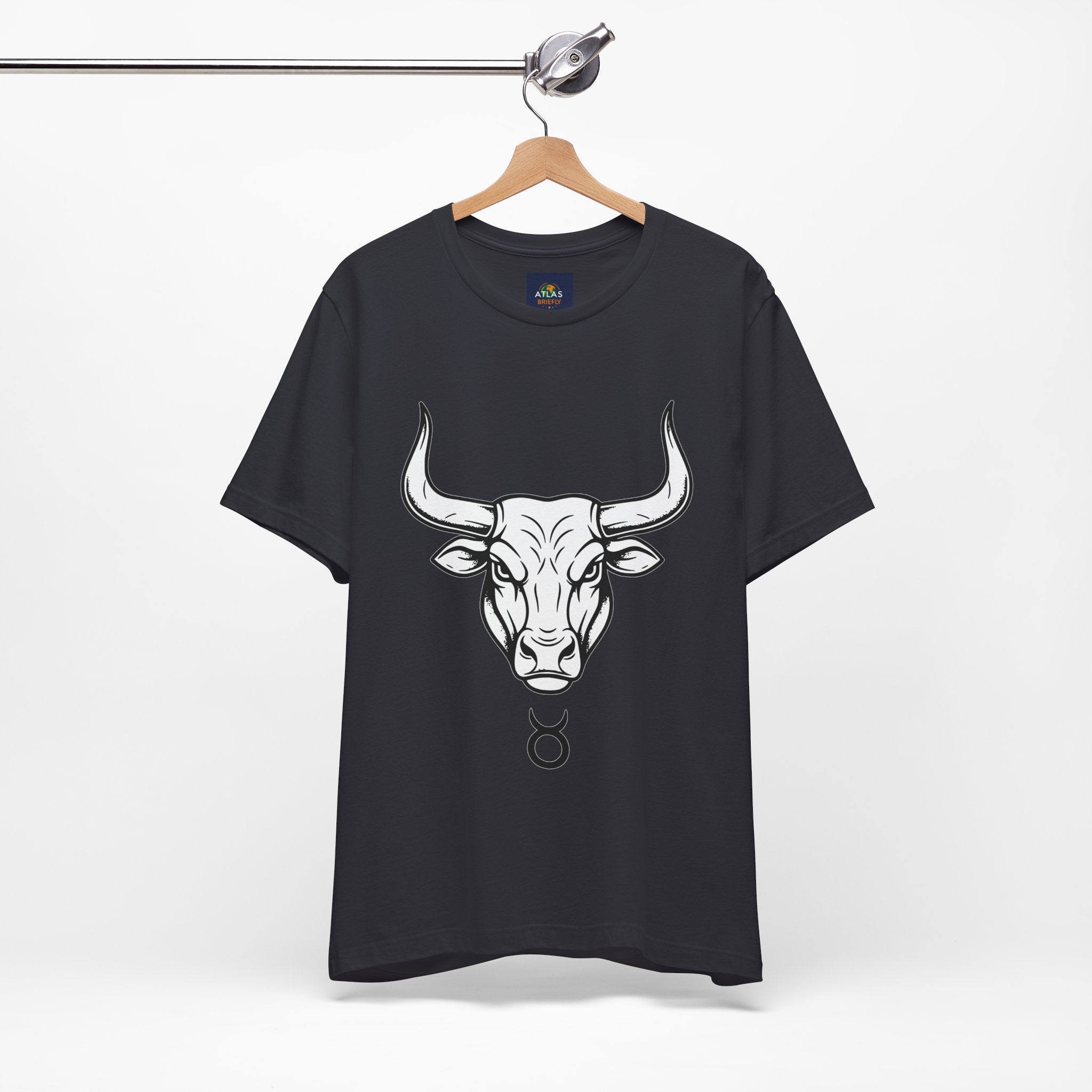 Taurus Zodiac T-Shirt - Minimalist Black and White Unisex T-Shirt