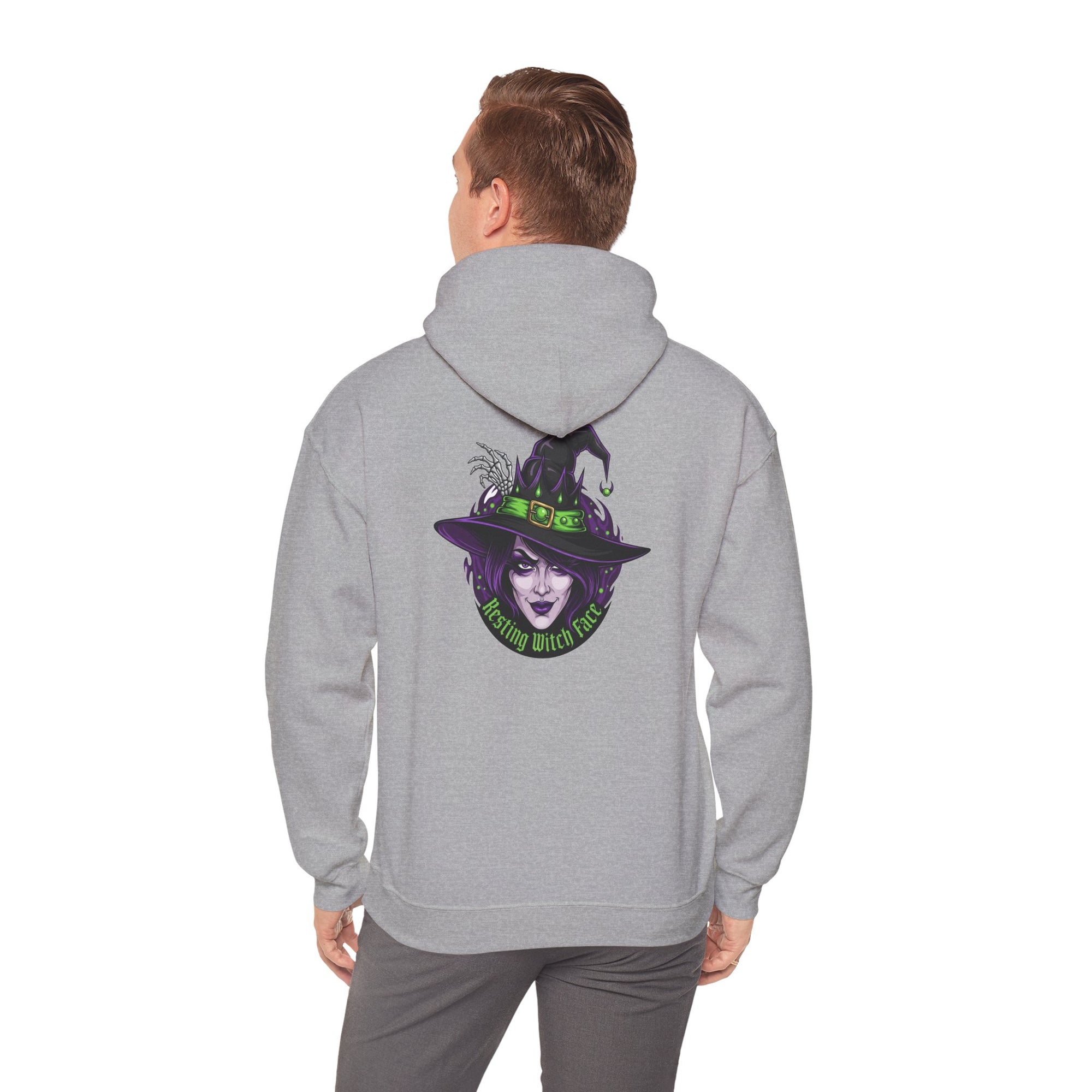 Resting Witch Face Halloween Hoodie – Funny Witch Graphic
