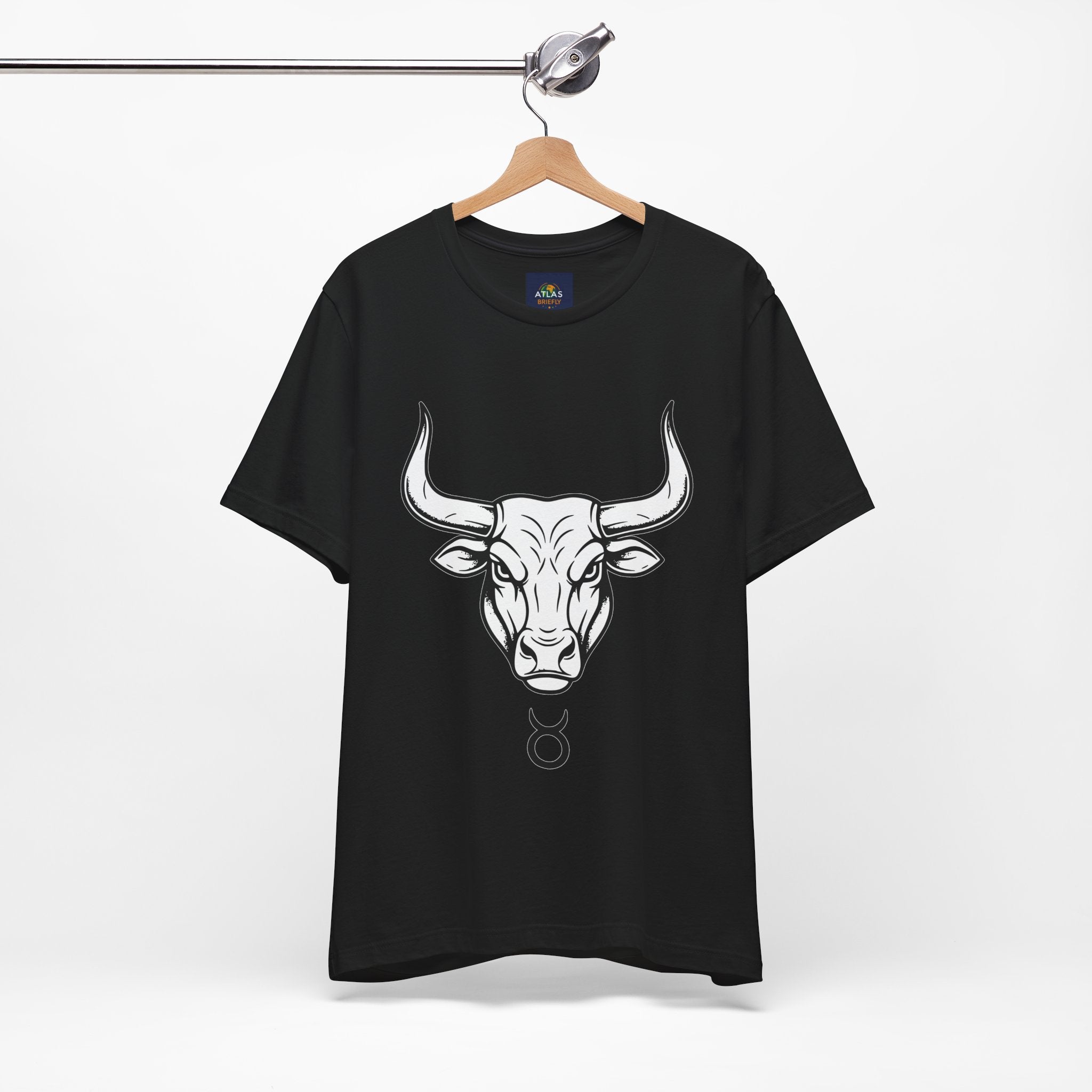 Taurus Zodiac T-Shirt - Minimalist Black and White Unisex T-Shirt