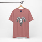 Aries Horoscope Tee - Unisex Black and White Minimal Design