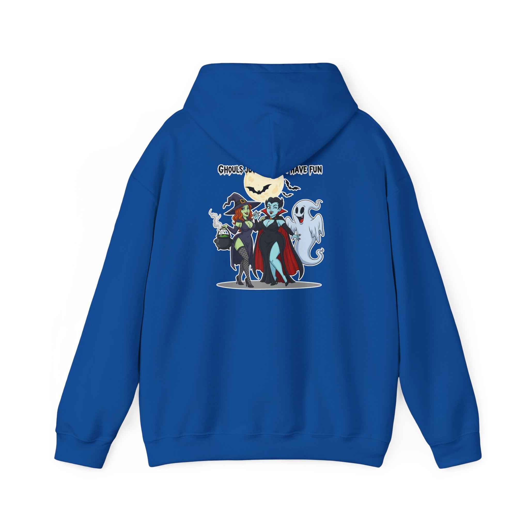 Ghouls Just Wanna Have Fun Hoodie - Spooky Witch Vampire Ghost Sweatshirt for Halloween - Atlas Briefly