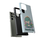 NamasTe-Rex Meditating Dinosaur Phone Case - Funny Yoga T-Rex Mobile Cover | Zen Tech Gift - Atlas Briefly