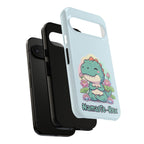NamasTe-Rex Meditating Dinosaur Phone Case - Funny Yoga T-Rex Mobile Cover | Zen Tech Gift - Atlas Briefly