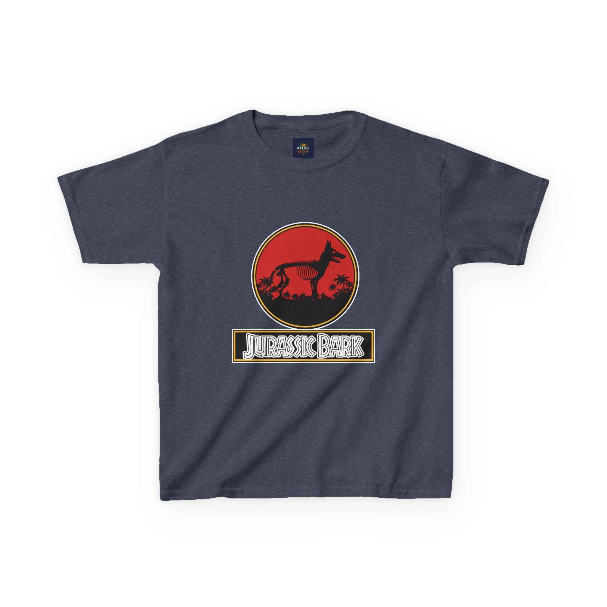 Kids German Shepherd T-Shirt - Fun Jurassic Bark Tee for Kids with Worldwide Shipping - Atlas Briefly