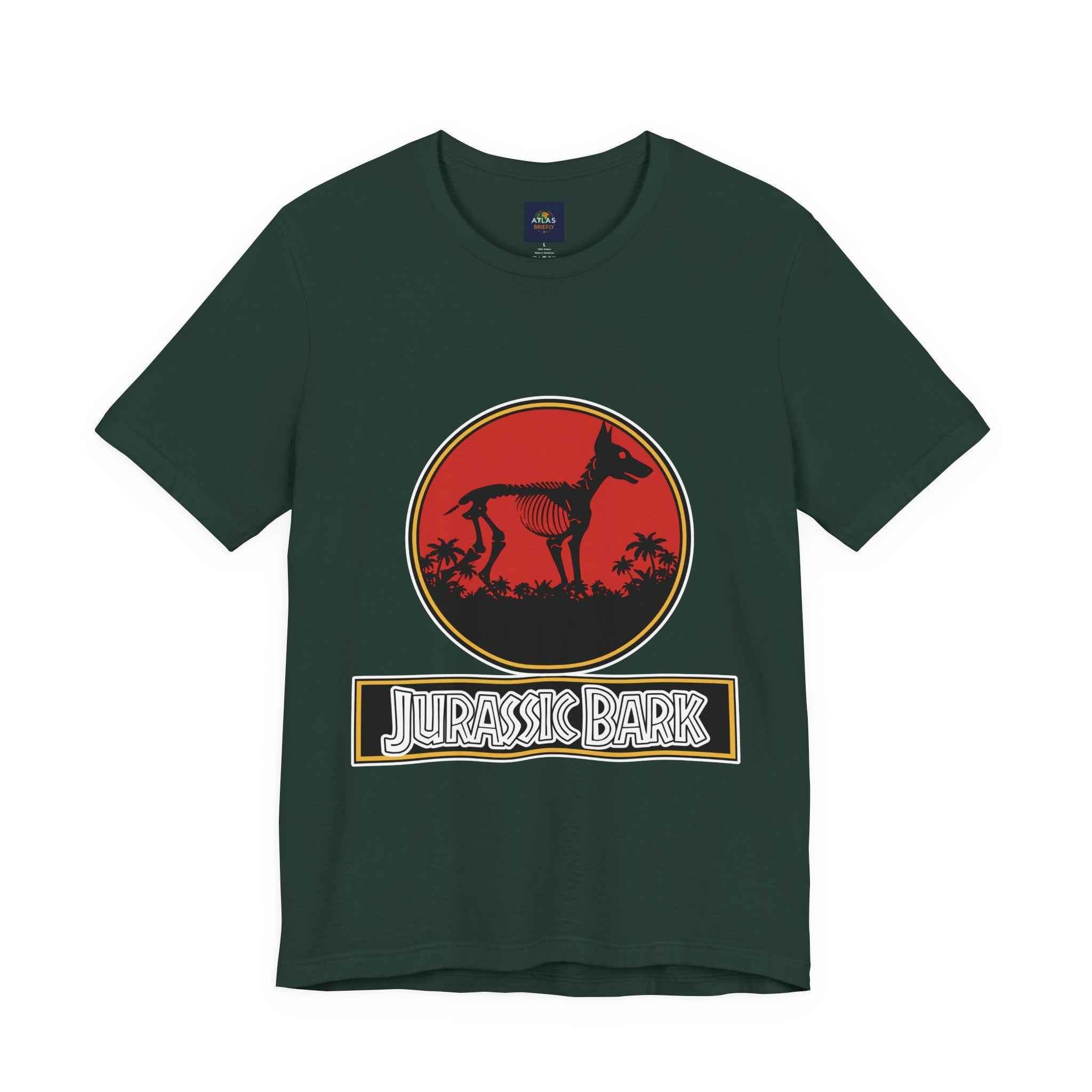 Doberman T-Shirt for Dog Lovers - Jurassic Bark Design - Atlas Briefly