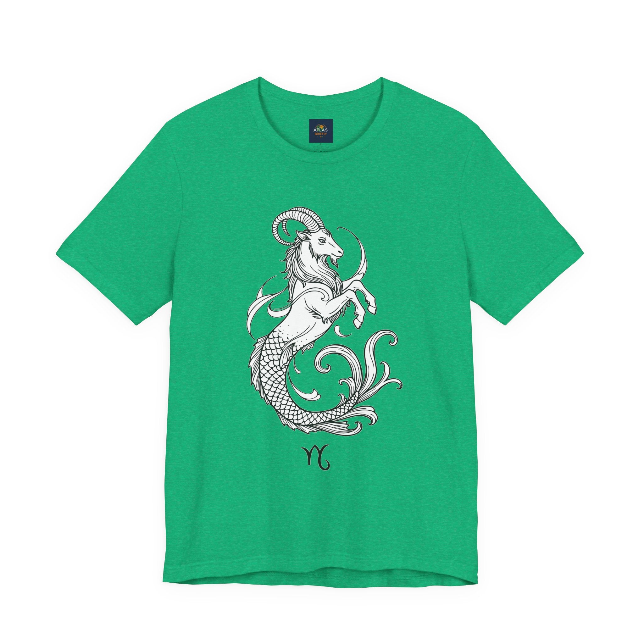 Capricorn Zodiac Tee - Unisex Minimalist Horoscope Shirt in Black and White