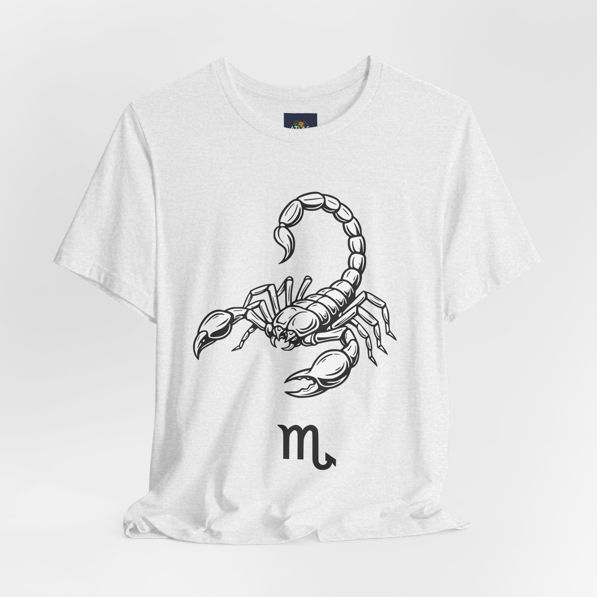 Scorpio Zodiac Tee - Unisex Minimalist Black and White Design