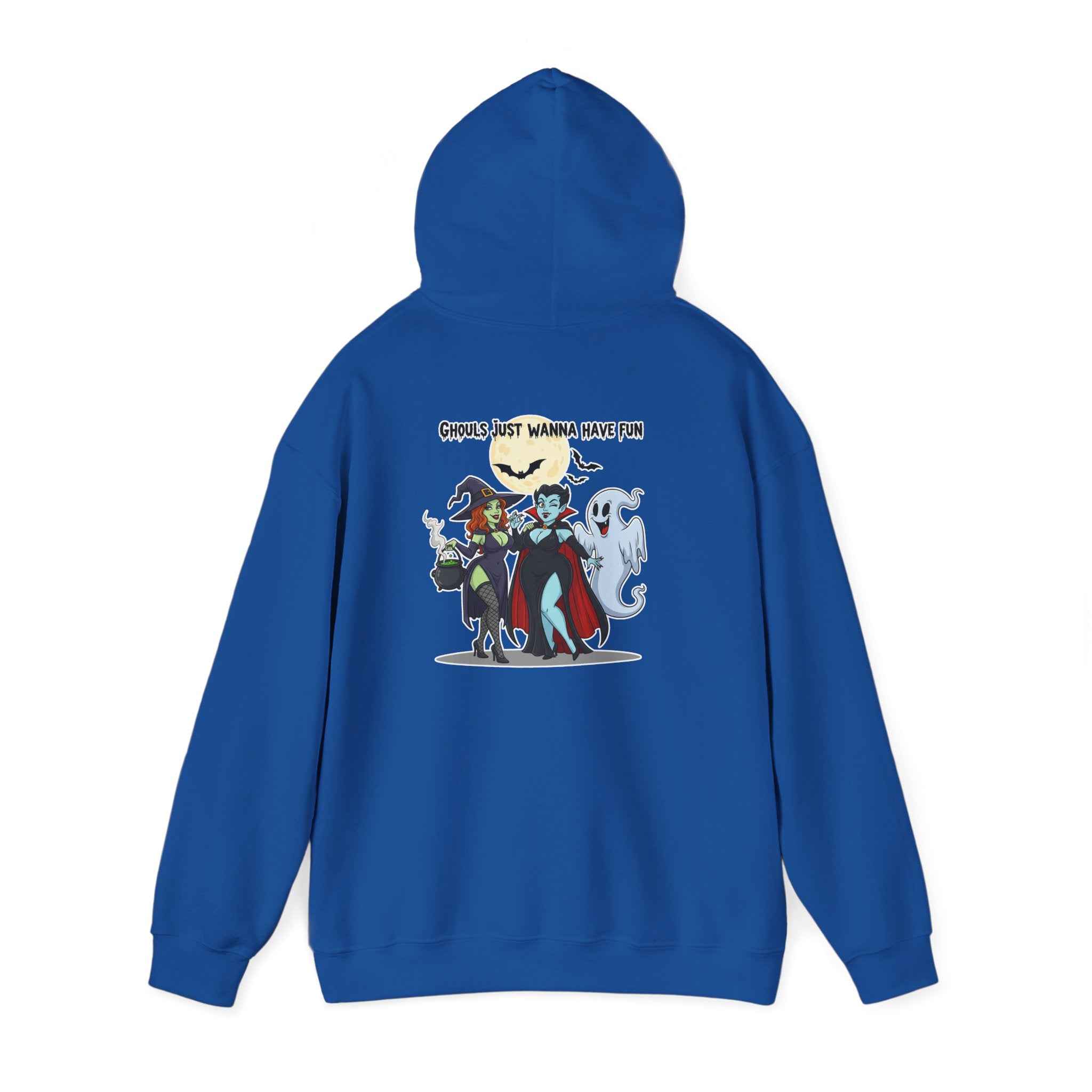 Ghouls Just Wanna Have Fun Hoodie - Spooky Witch Vampire Ghost Sweatshirt for Halloween - Atlas Briefly
