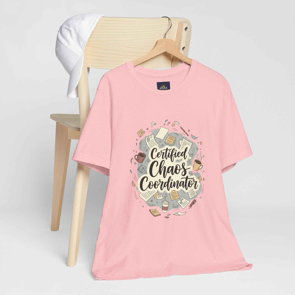 Certified Chaos Coordinator T-Shirt - Funny Mom Teacher Gift | Organized Chaos Tee for Stress-Free Life - Atlas Briefly